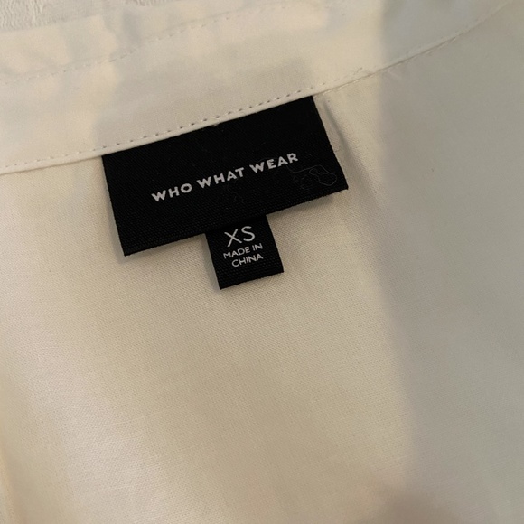 Who What Wear White Shirt Dress - Picture 3 of 3
